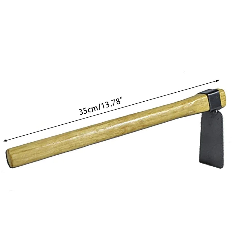 Portable Garden Handle Hoe with Wooden