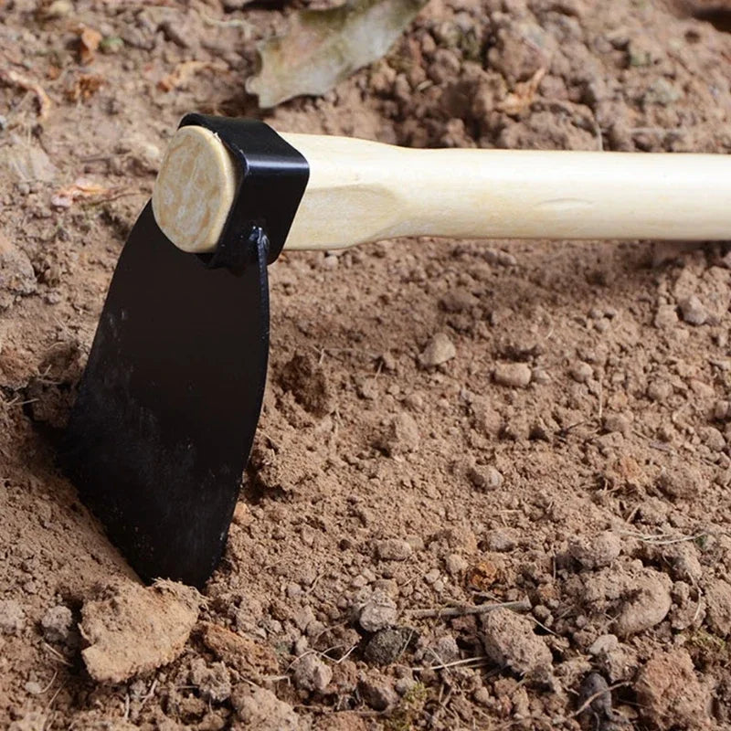 Portable Garden Handle Hoe with Wooden