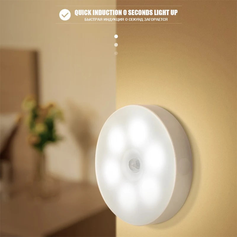 Bedroom Night Smart Motion Sensor Light USB LED