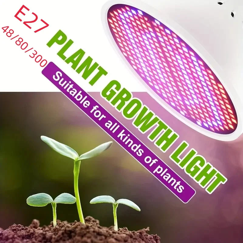 1pc LED Plant Light Cup E27 Red And Blue Light - Growth Light Succulent Seedling Planting And Supplementary Full Spectrum Light