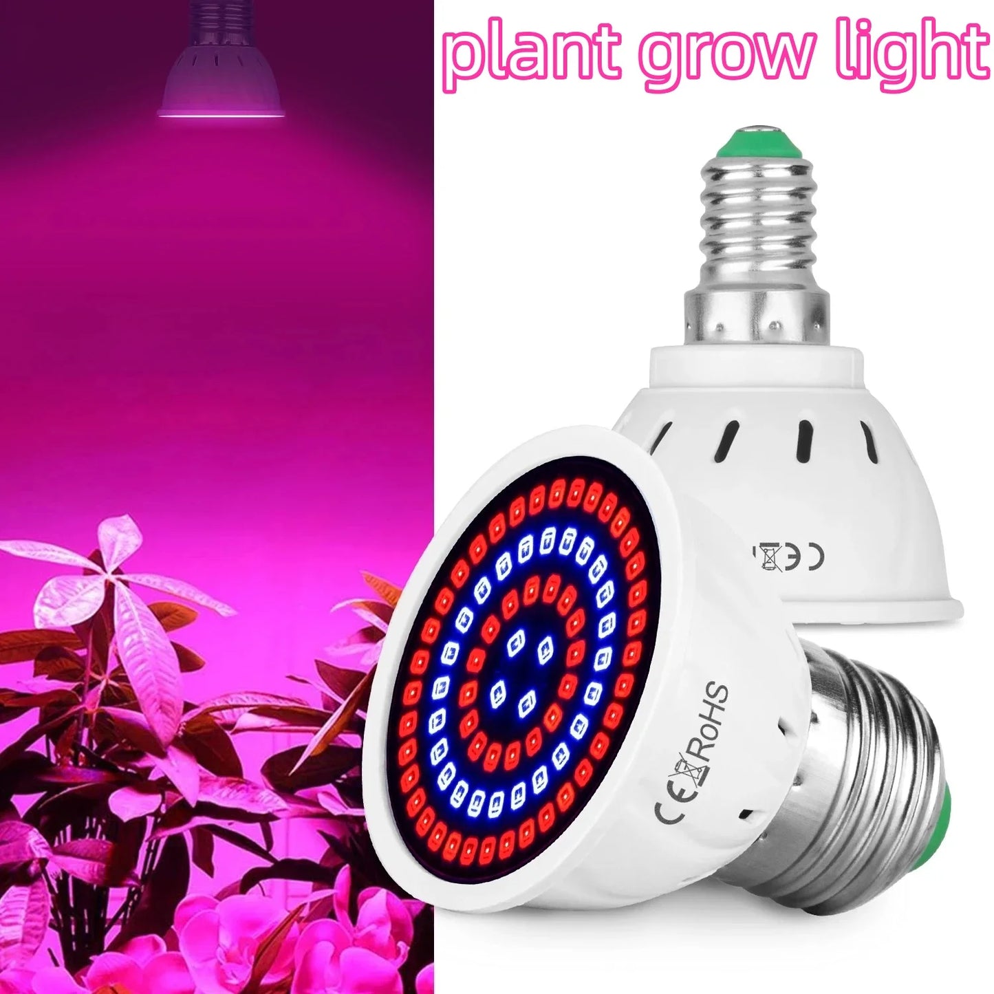 1pc LED Plant Light Cup E27 Red And Blue Light - Growth Light Succulent Seedling Planting And Supplementary Full Spectrum Light