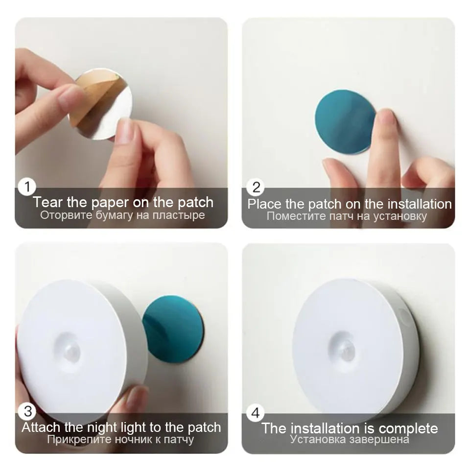 Bedroom Night Smart Motion Sensor Light USB LED
